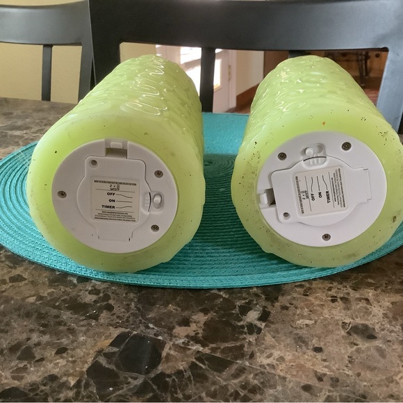 2pc Scrolled Electric Candle Set - Picture 4 of 5